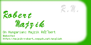 robert majzik business card